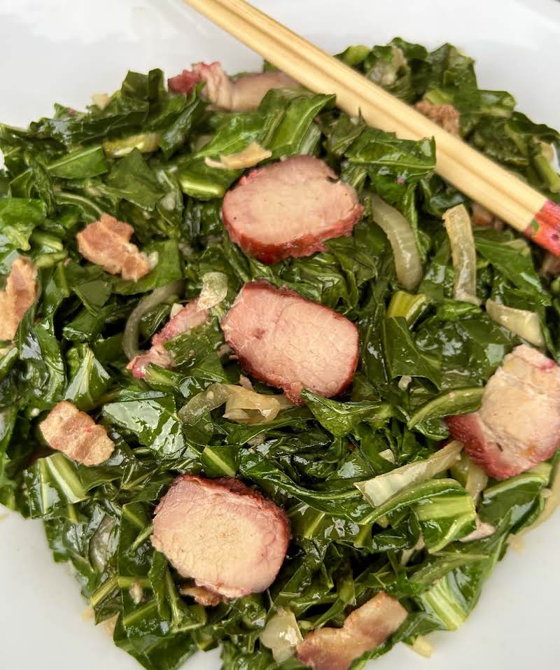 Asian Stir-fried Collard Greens