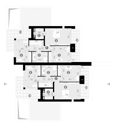 New House 744 B wariant 01 - Rzut piętra