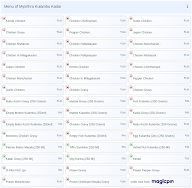 Myinthra Kulambu Kadai menu 1