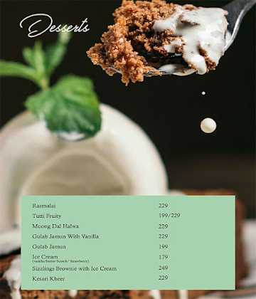 Jashan Lounge & Bar menu 