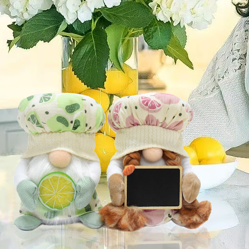 Title 1, Lemon Faceless Doll Summer Rudolf Doll Ornament...