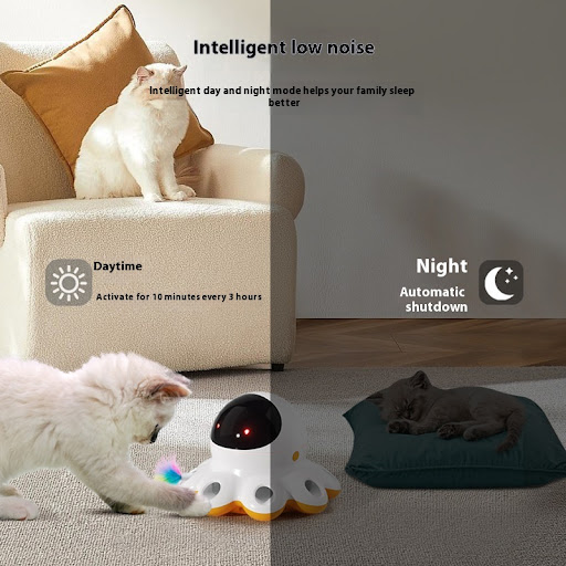 Title 6, New Cat Teaser Electric Cat Toy Shiny Automatic...
