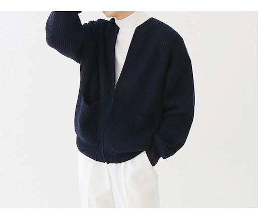 Title 4, Mens Korean Style Solid Color Round Neck Sweat...