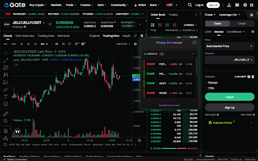 Pump Screener for Gate Futures screenshot 2
