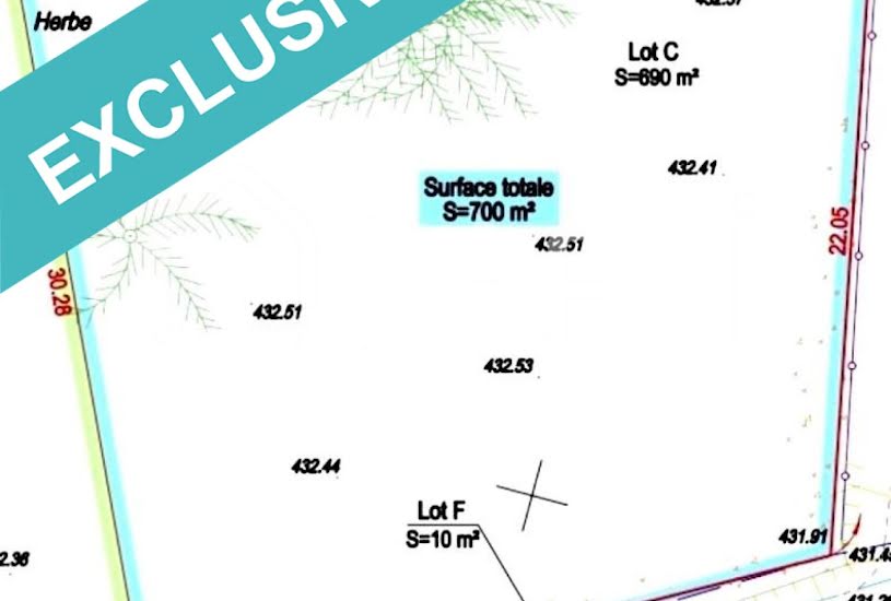  Vente Terrain à bâtir - 700m² à Commelle (38260) 