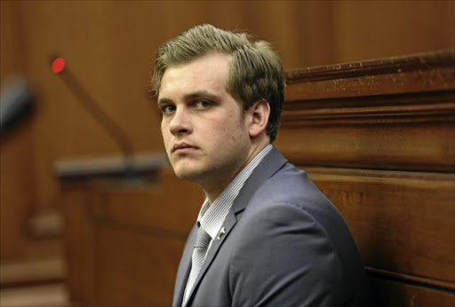 Murder accused Henri van Breda in the Western Cape High Court. Picture RUVAN BOSHOFF