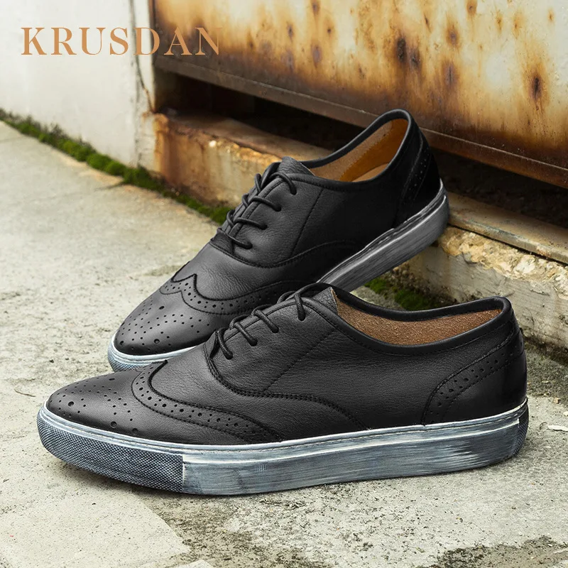 Title 6, Zapatos de hombre Brock transpirables de piel d...