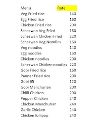 Chettinadu Restaurant menu 1