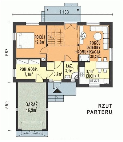 WB-3445 - Rzut parteru