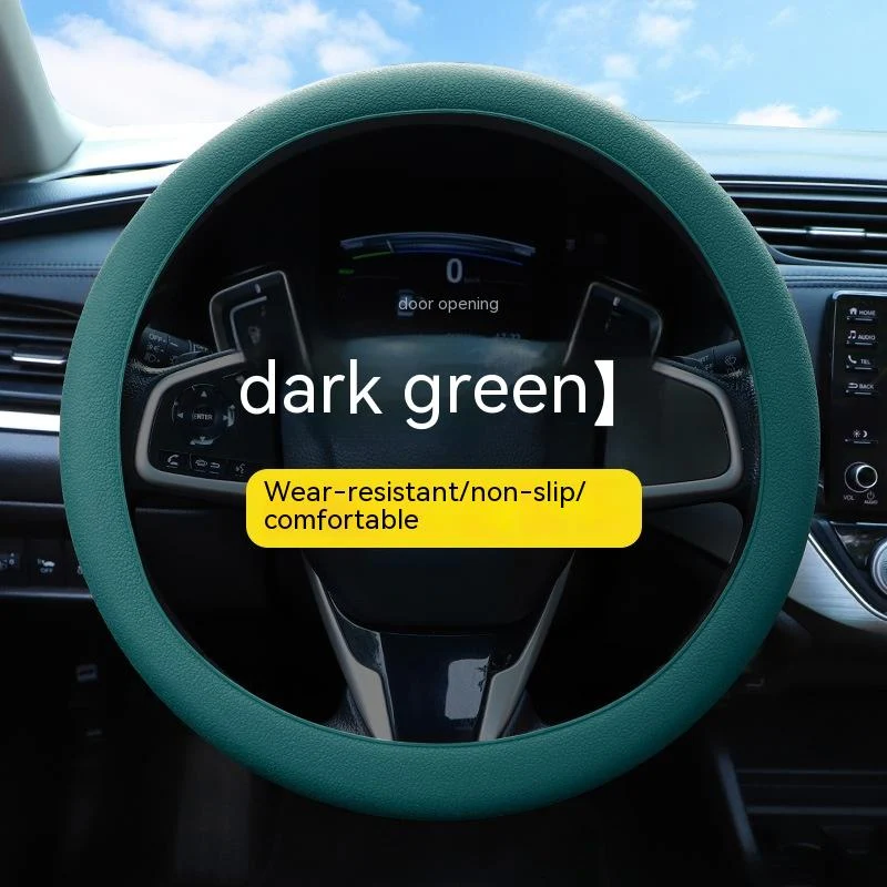 Capa de volante de silicone para carro Antiderrapante, confortável e resistente Protege o volante do desgaste e melhora a aderência.