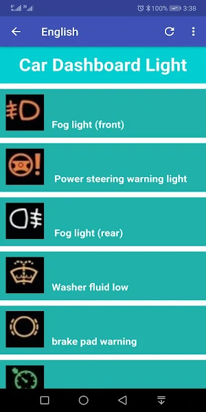 Vehicle Warning Indicators screenshot 2