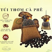 Túi Thơm Cafe Treo Ô Tô, Xe Hơi - Có Kèm Chai Tinh Dầu Cafe