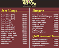 The Hot Wingz Cafe menu 1