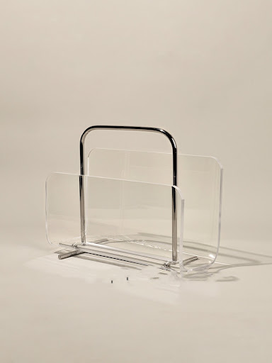 Title 1, Simple Luxury Acrylic Metal Bookshelf Model Roo...