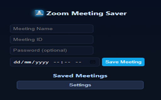 Zoom Meeting Saver screenshot 1