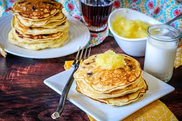 Banana Pineapple Chocolate Chip Pancakes