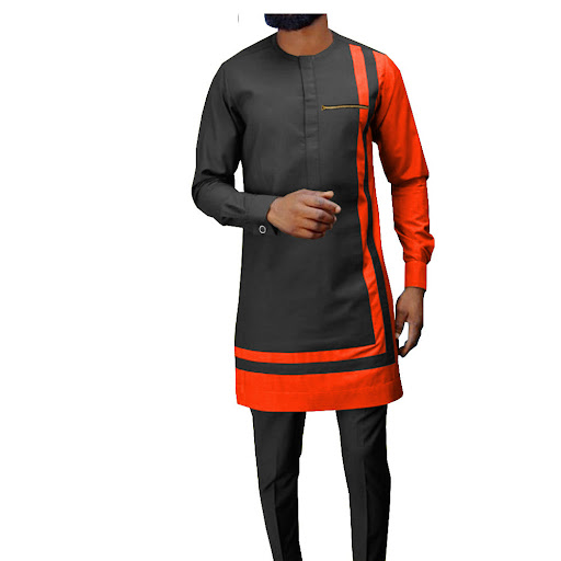 Title 6, African Ethnic Printing Batik Cotton Mens Casu...