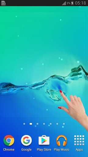 Galaxy Water Live Wallpaper