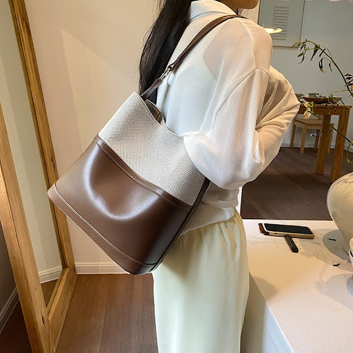 Title 4, New Simple Rui Camp Bucket Bag All-match Fashio...