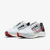 air zoom pegasus 38 pure platinum / wolf gray / iron gray / chile red