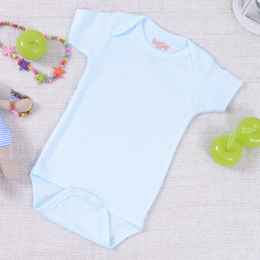Title 4, Baby crawling romper jumpsuit, cotton short-sle...