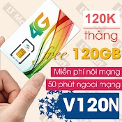 Sim 4G Viettel V120N Chỉ Với 120K/Tháng Có 120Gb/Tháng (4Gb/Ngày +1000 Phút Nội Mạng + 50 Phút Liên Mạng) Ltmart