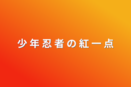 少 年 忍 者  の  紅 一 点