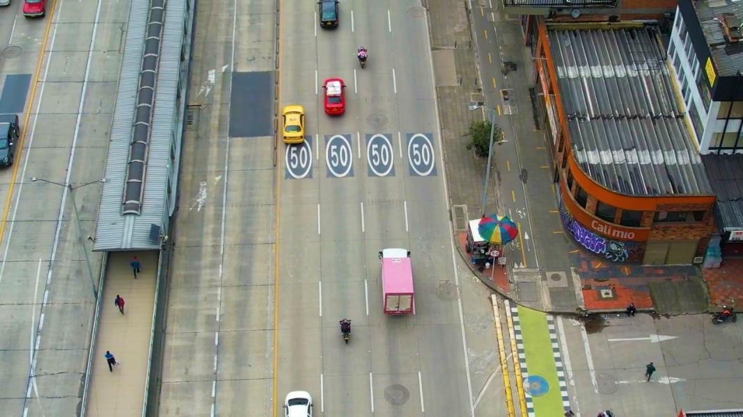 Demarcación en la Av. NQS con calle 18, sentido sur-norte (Foto: SDM)  