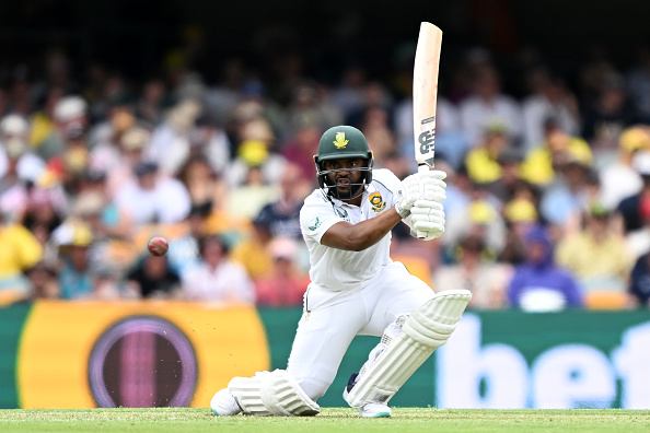 Proteas batter Temba Bavuma during day one of the first Test against Australia at The Gabba on December 17 in Brisbane, Australia.