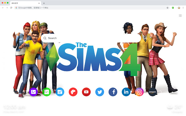 The Sims 4 Hot Games HD New Tabs Themes