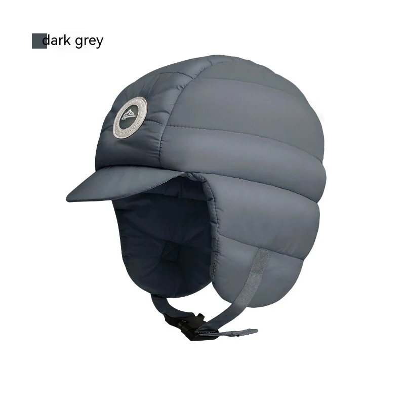 Gorro de plumón para mujer ciclismo resistente al viento impermeable protección auditiva cálido gorros de moda invierno engrosar gorras
