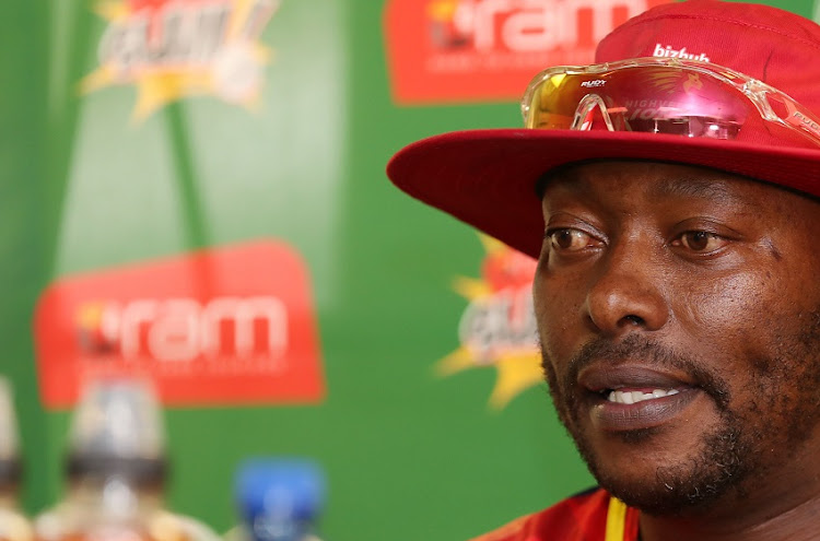 Geoffrey Toyana, coach of the Lions during 2017 T20 Ram Slam Bizhub Highveld Lions Press Conference at Wanderers Stadium, Johannesburg South Africa on 09 November 2017.