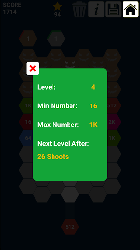 2048 Hexa Monsters Attack Shoot n Merge