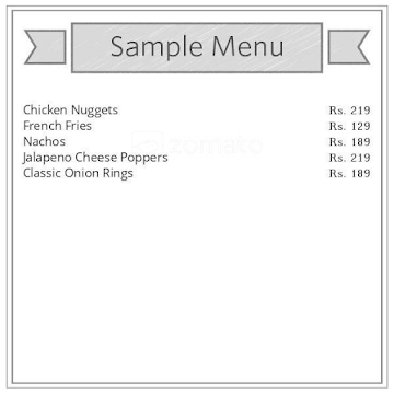 Tandoori Pizza menu 