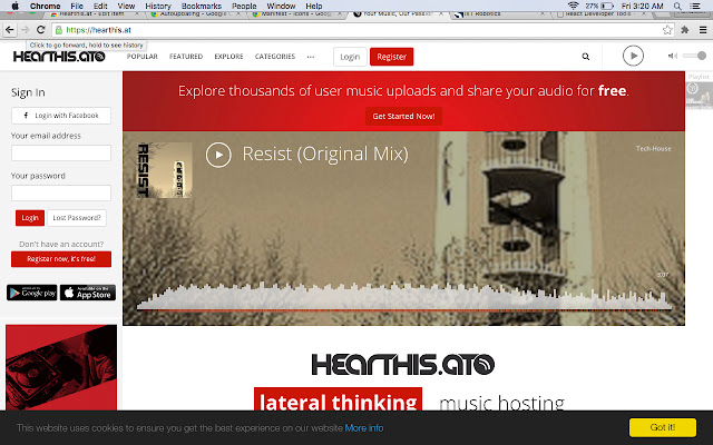 Hearthis.at chrome extension