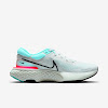 zoom x invincible run flyknit gray fog / dynamic turquoise / hyper pink / black