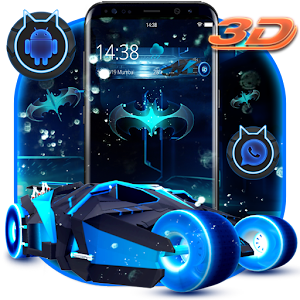 Bat Neon Speed Car Theme  Icon