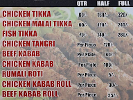 A One Kabab menu 1