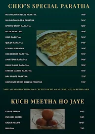 Parathe Wala menu 3