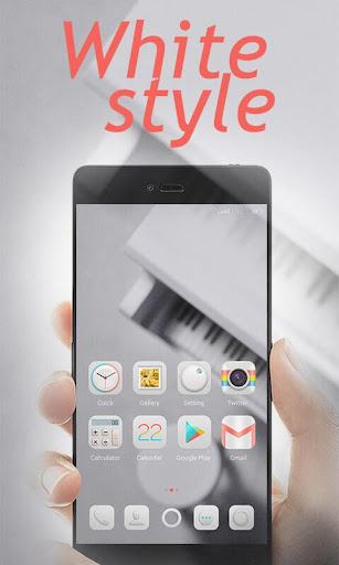 White Style GO Launcher Theme