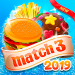 Cover Image of डाउनलोड Crush The Burger ! Deluxe Match 3 Game ⭐❤️🍬🍧⭐ 1.6 APK