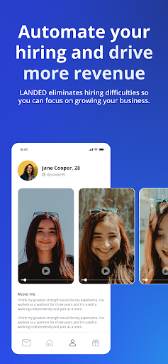 Screenshot LANDED Employer