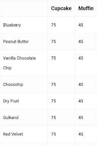 Healthy Treats menu 1