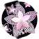 Pink Flower Diamond Black Theme icon