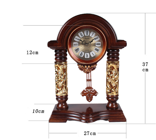 Title 1, High-end Chinese Retro Decorative Desk Clock fo...