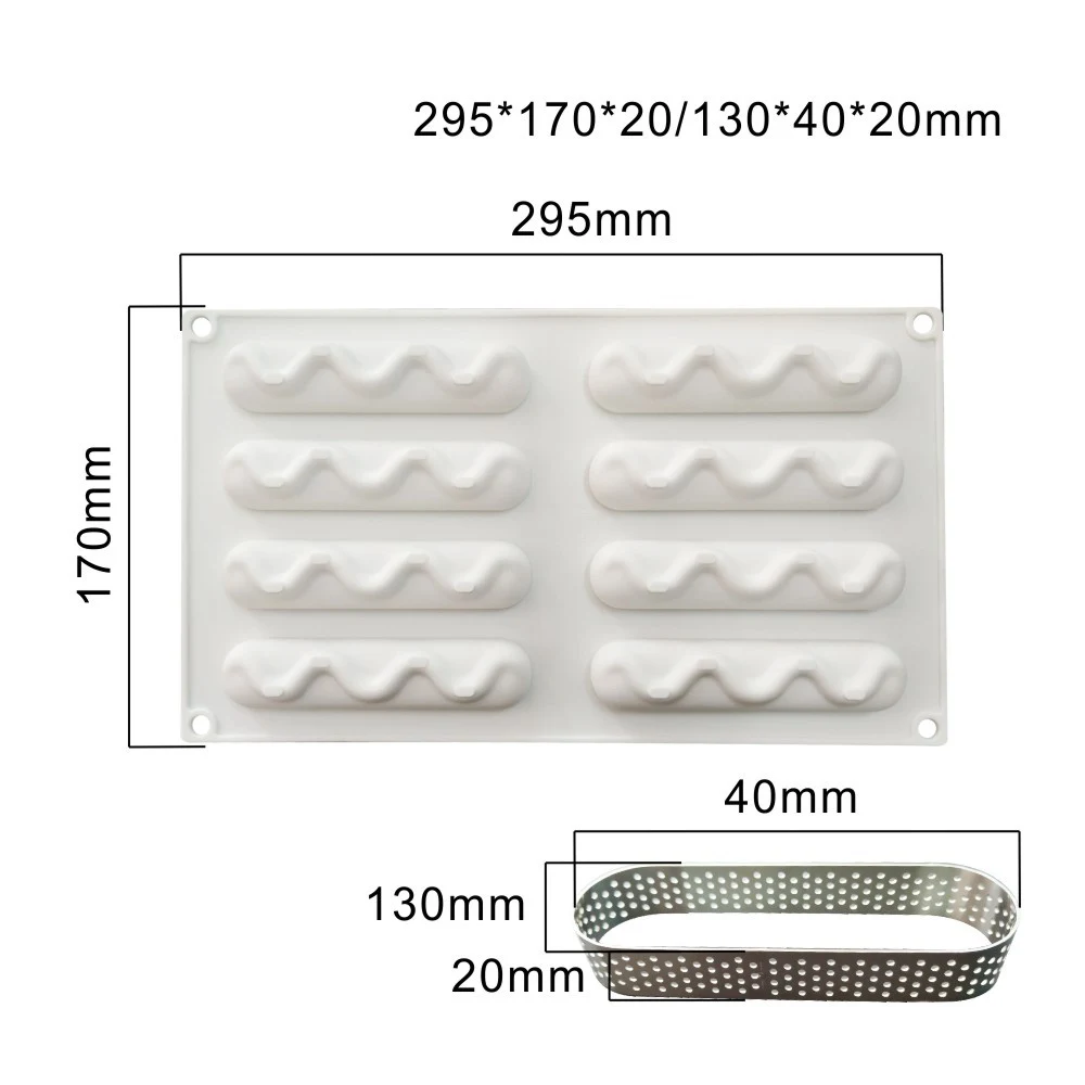 Title 2, Kit stampi in silicone per crostate e anelli, s...
