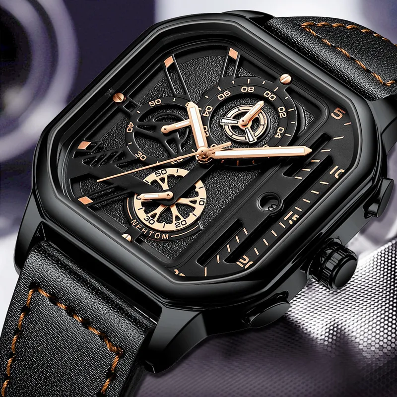 Heren Quartz Horloge Lichtgevend Waterdicht Ideaal voor dagelijks gebruik en sportieve activiteiten Stijlvol design en goede zichtbaarheid Duurzaam en betrouwbaar