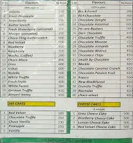 The Cake Shop Bakery menu 1