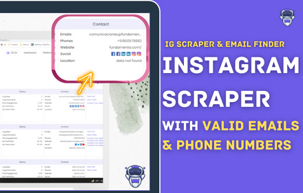 IG Scraper & Email Finder | LeadStal Preview image 0