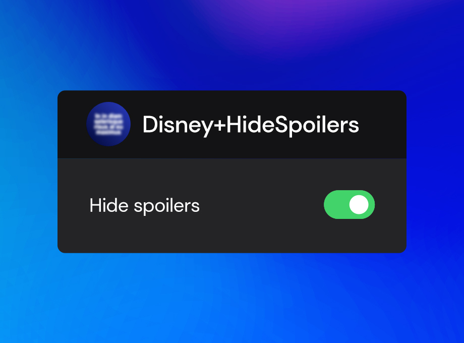 Disney+ Hide Spoilers: no episode synopsis Preview image 1